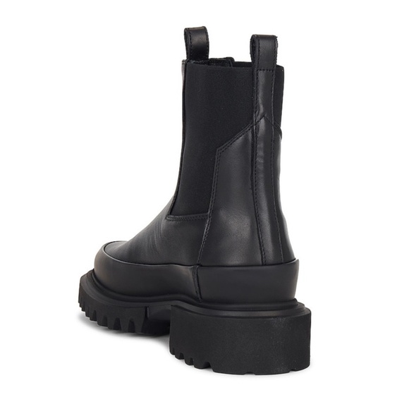 All Saints Harlee Leather Ankle Boots Black - Picture 2 of 9